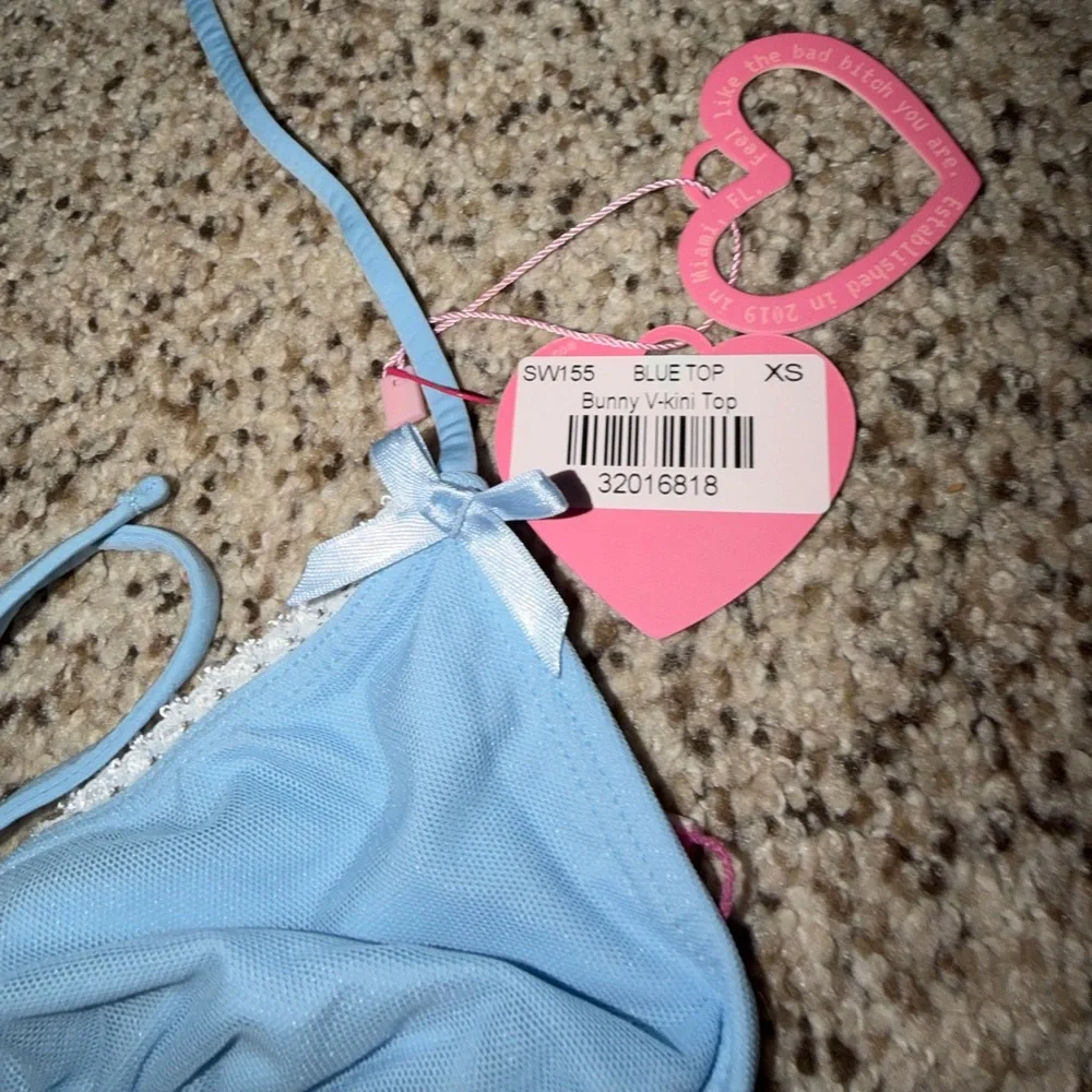 Voight Bunny V-kini Set in Blue Bikini NWT
